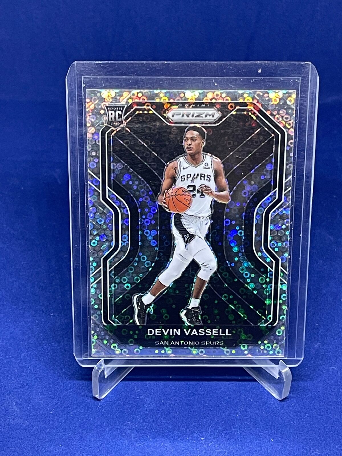 DEVIN VASSELL 2020-21 PANINI PRIZM VARIATION DISCO PRIZM ROOKIE RC #252