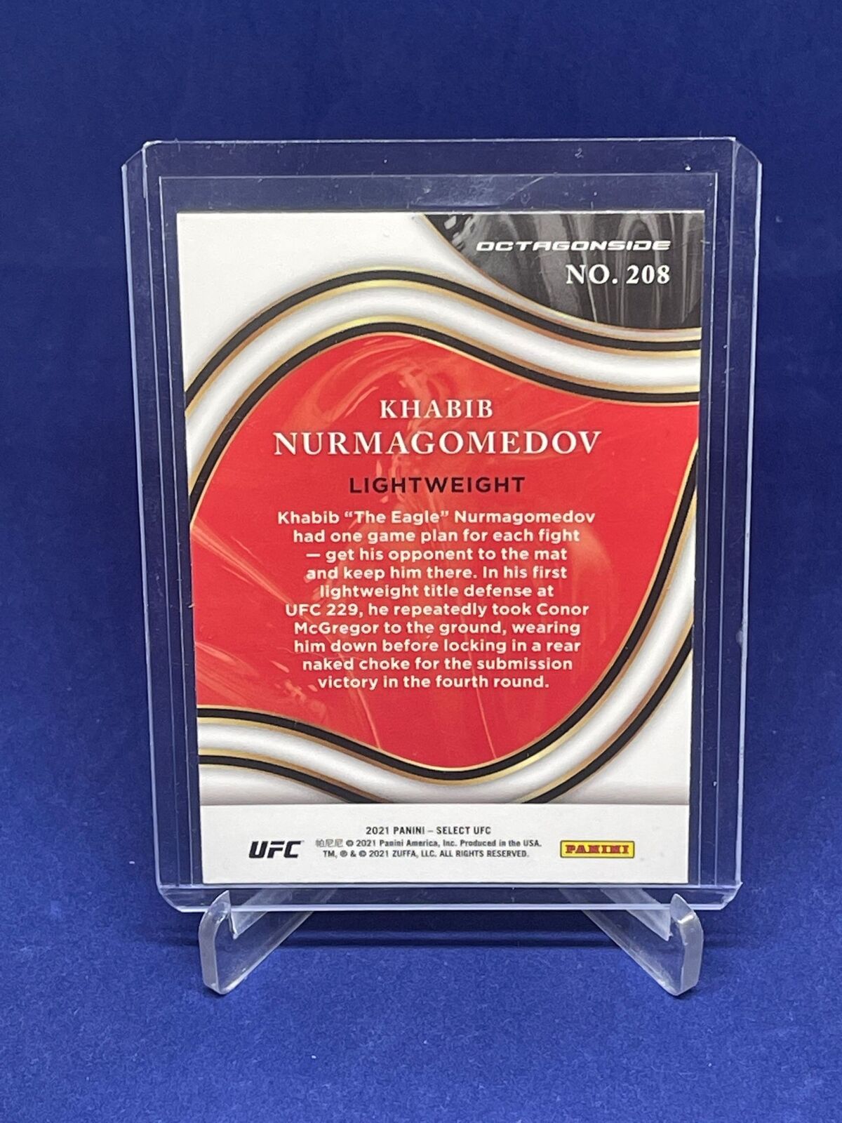 KHABIB NURMAGOMEDOV 2021 PANINI SELECT UFC OCTAGONSIDE SP #208
