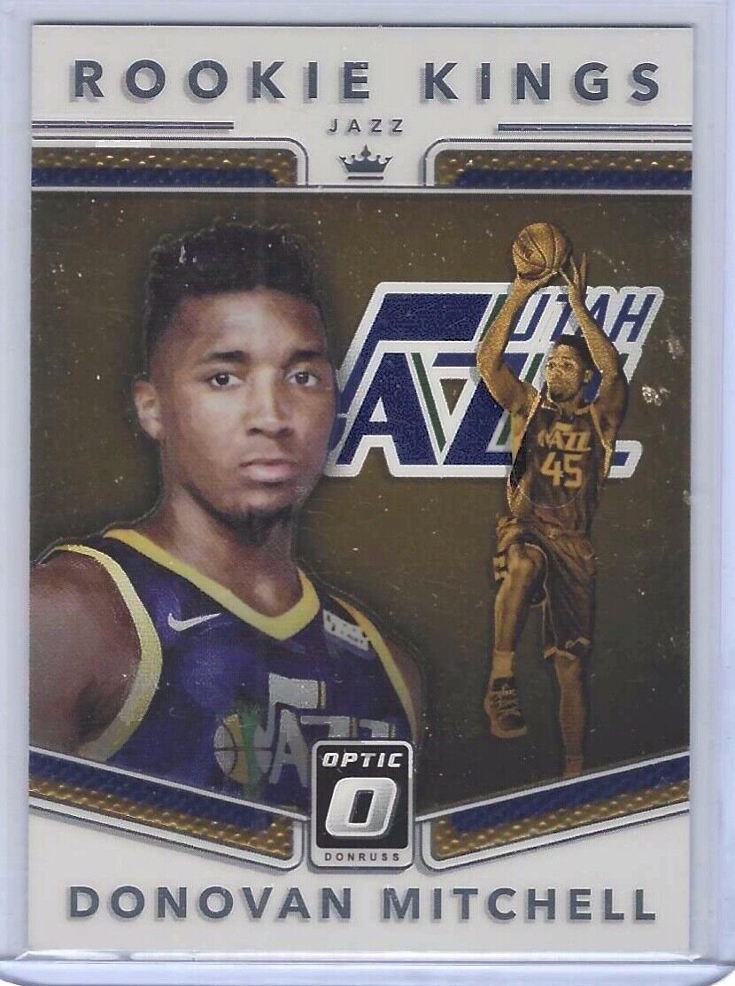 DONOVAN MITCHELL 2017-18 PANINI DONRUSS OPTIC ROOKIE KINGS RC #13