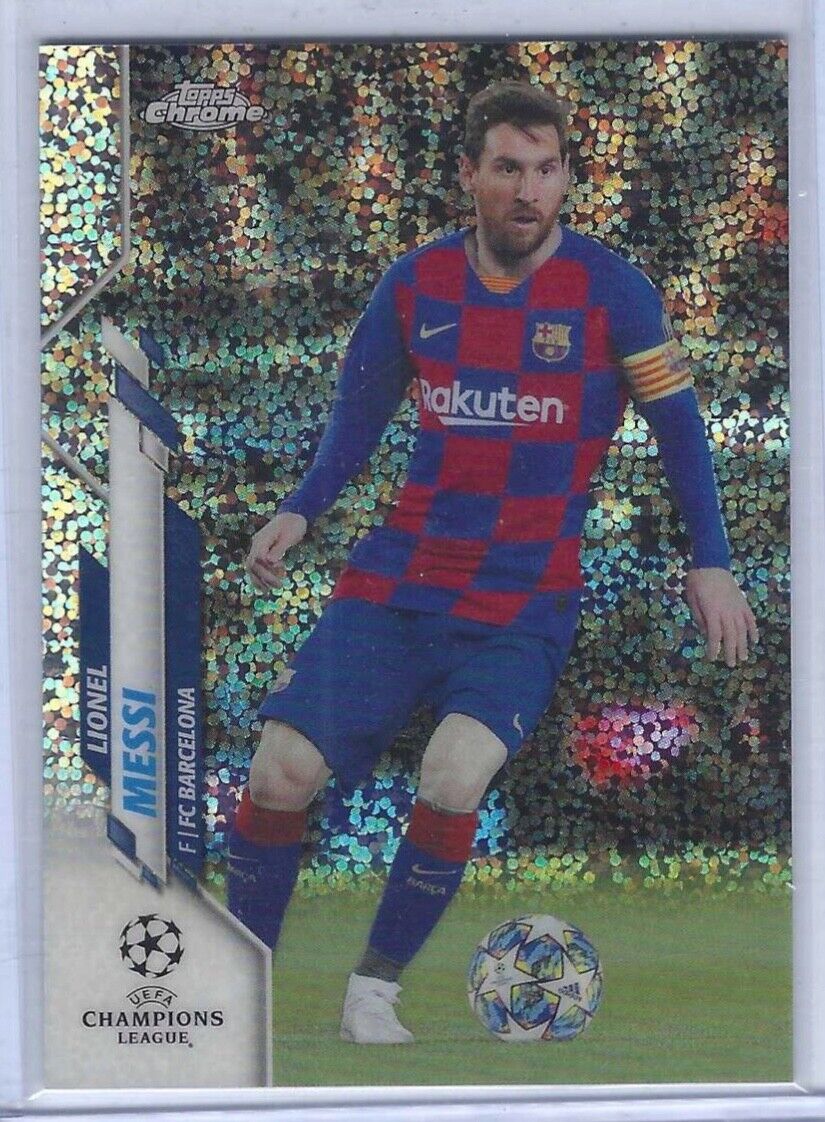 LIONEL MESSI 2019-20 TOPPS CHROME SPECKLE REFRACTOR #1