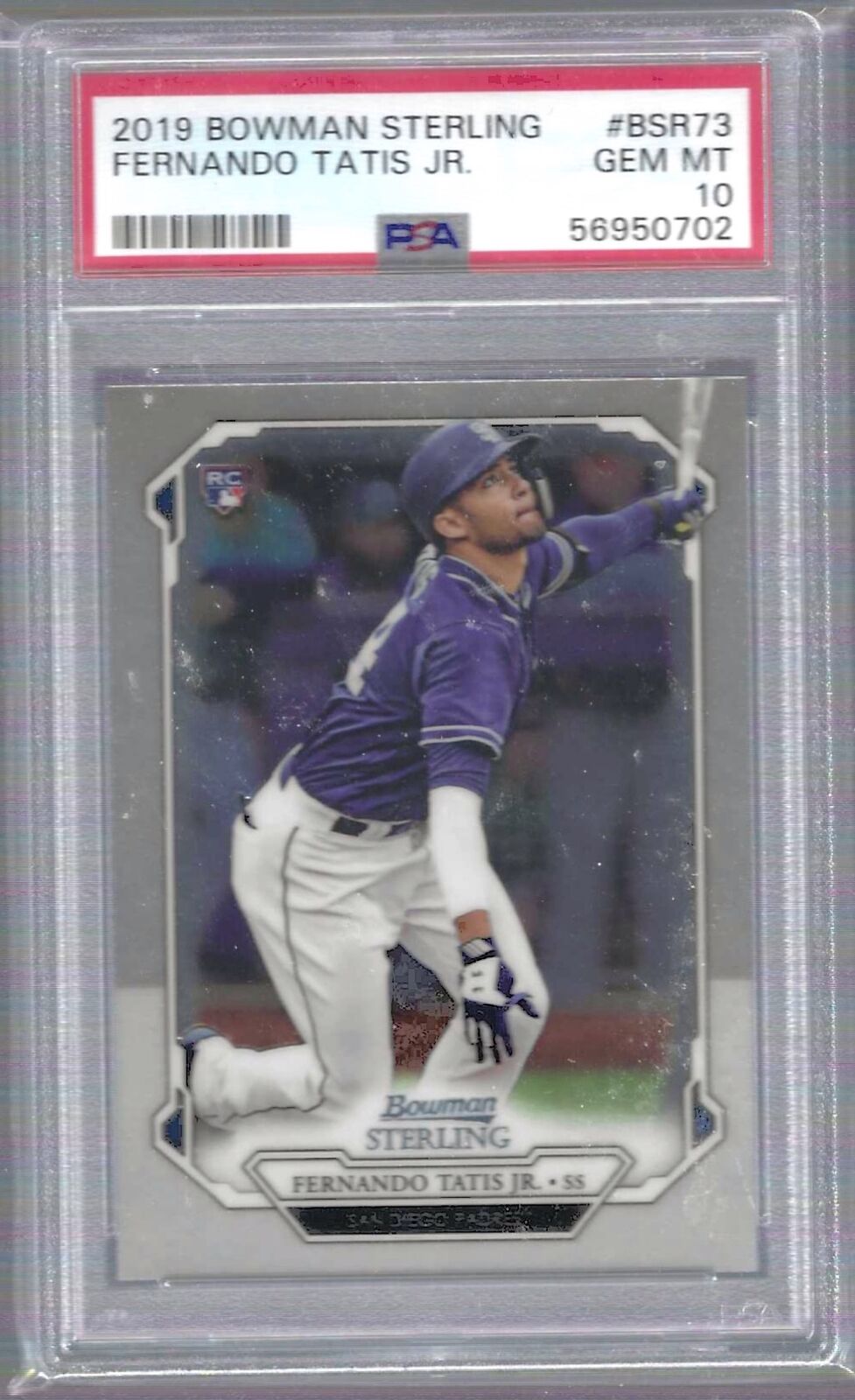 FERNANDO TATIS JR 2019 BOWMAN STERLING ROOKIE RC PSA 10 GEM MINT