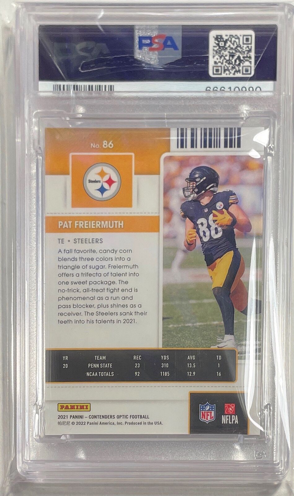 PAT FREIERMUTH 2021 CONTENDERS OPTIC ROOKIE RC #86 PSA 10 GEM MINT POP 2