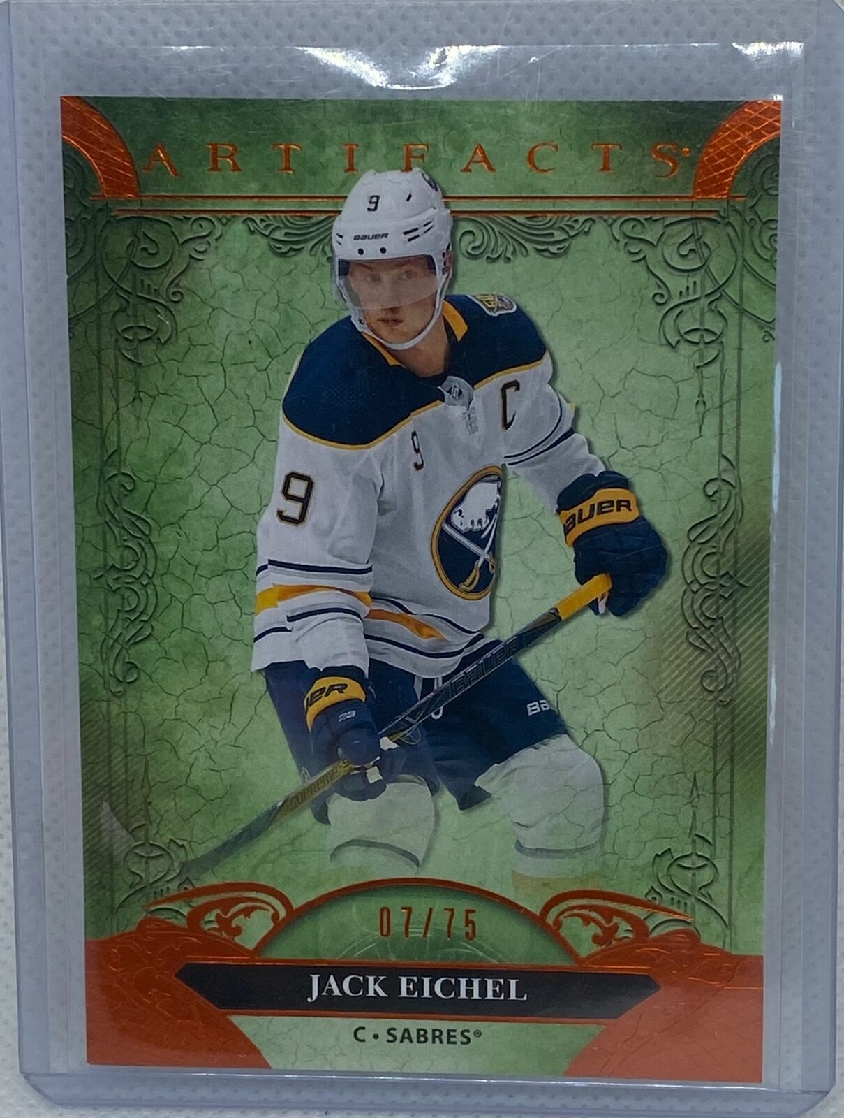 JAKE EICHEL 2020-21 UPPER DECK ARTIFACTS ORANGE #D 7/75