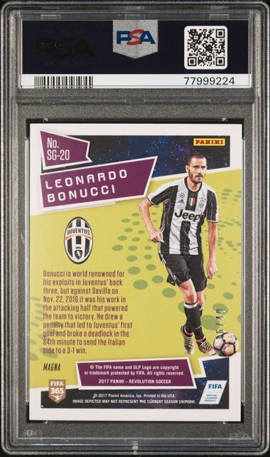LEONARDO BONUCCI 2017-18 REVOLUTION STAR GAZING MAGNA 16/49 PSA 9 MINT POP 1/1