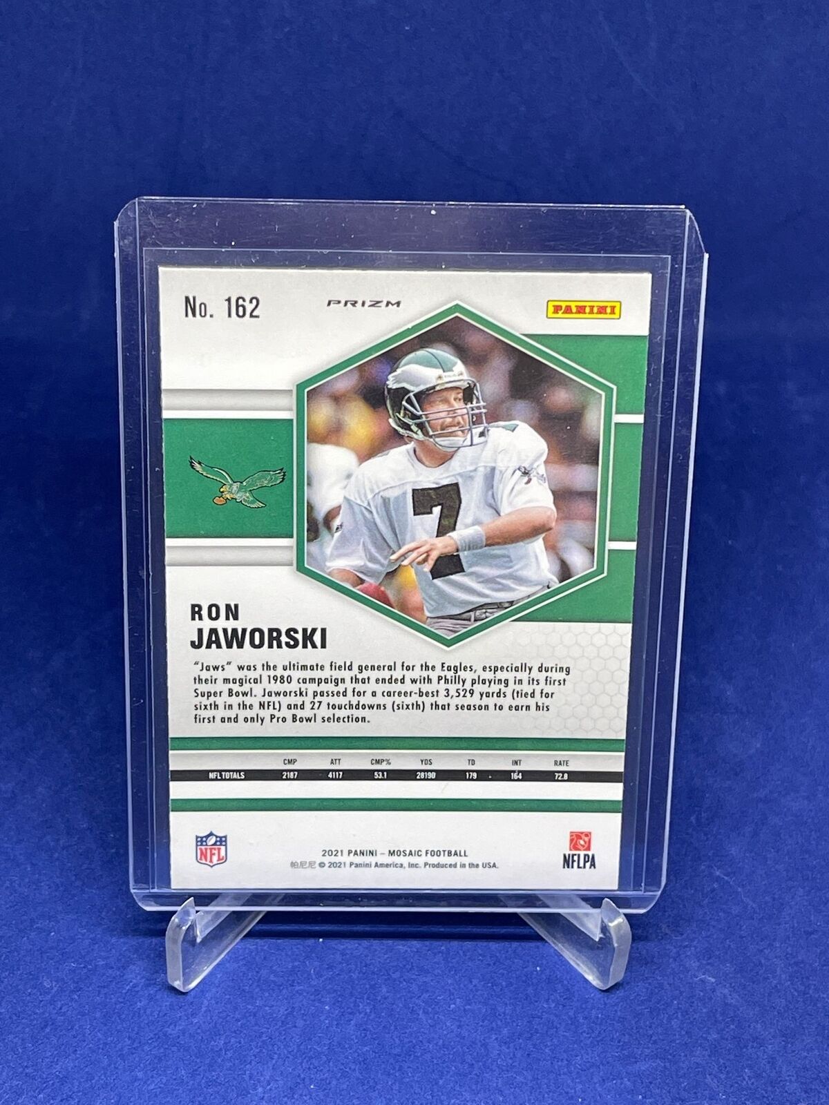 RON JAWORSKI 2021 PANINI MOSAIC GENESIS PRIZM SP #162