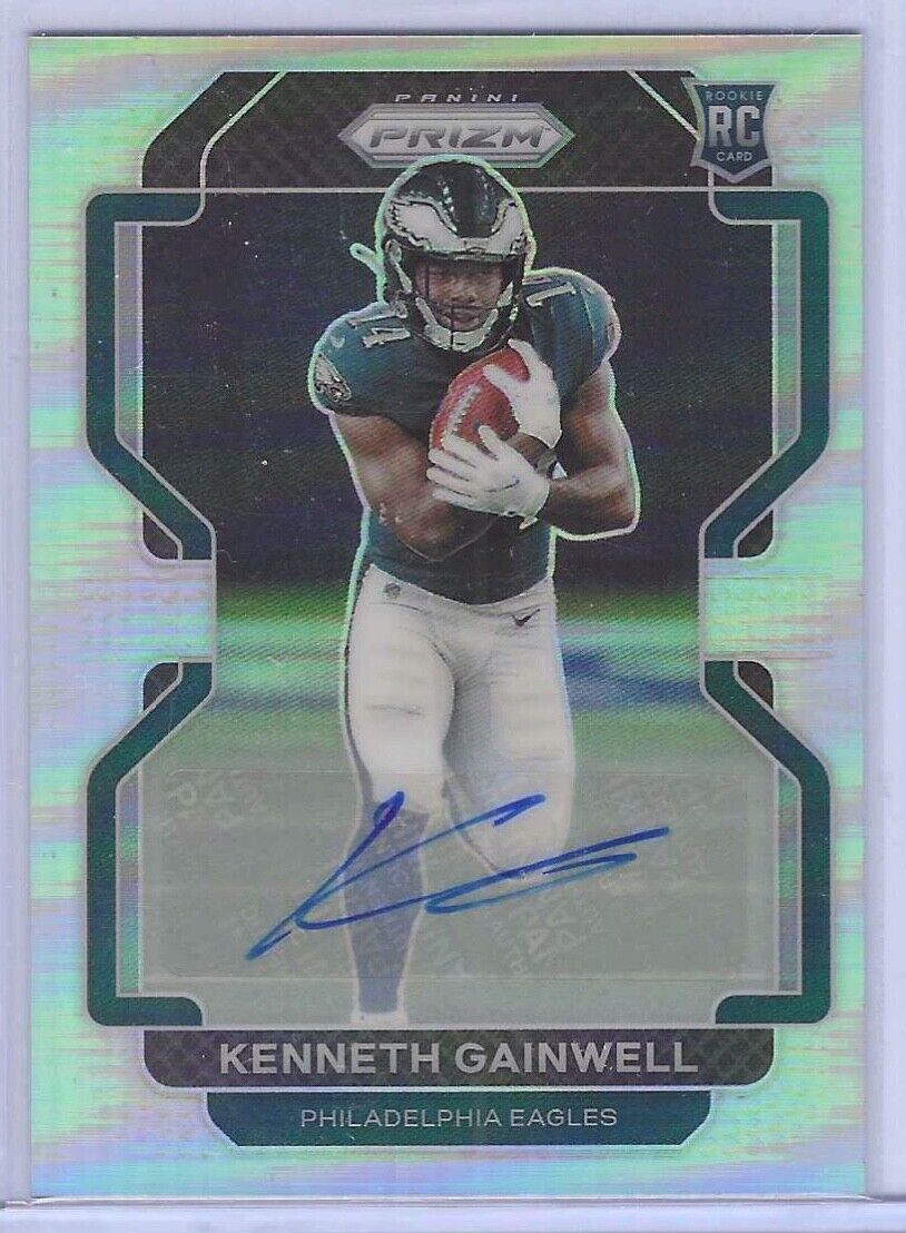 KENNETH GAINWELL 2021 PANINI PRIZM SILVER PRIZMS ROOKIE AUTO RC #369