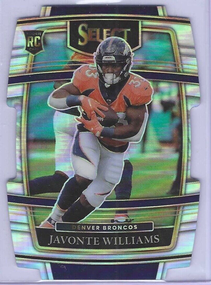 JAVONTE WILLIAMS 2021 PANINI SELECT CONCOURSE SILVER PRIZM DIE CUT ROOKIE RC #57