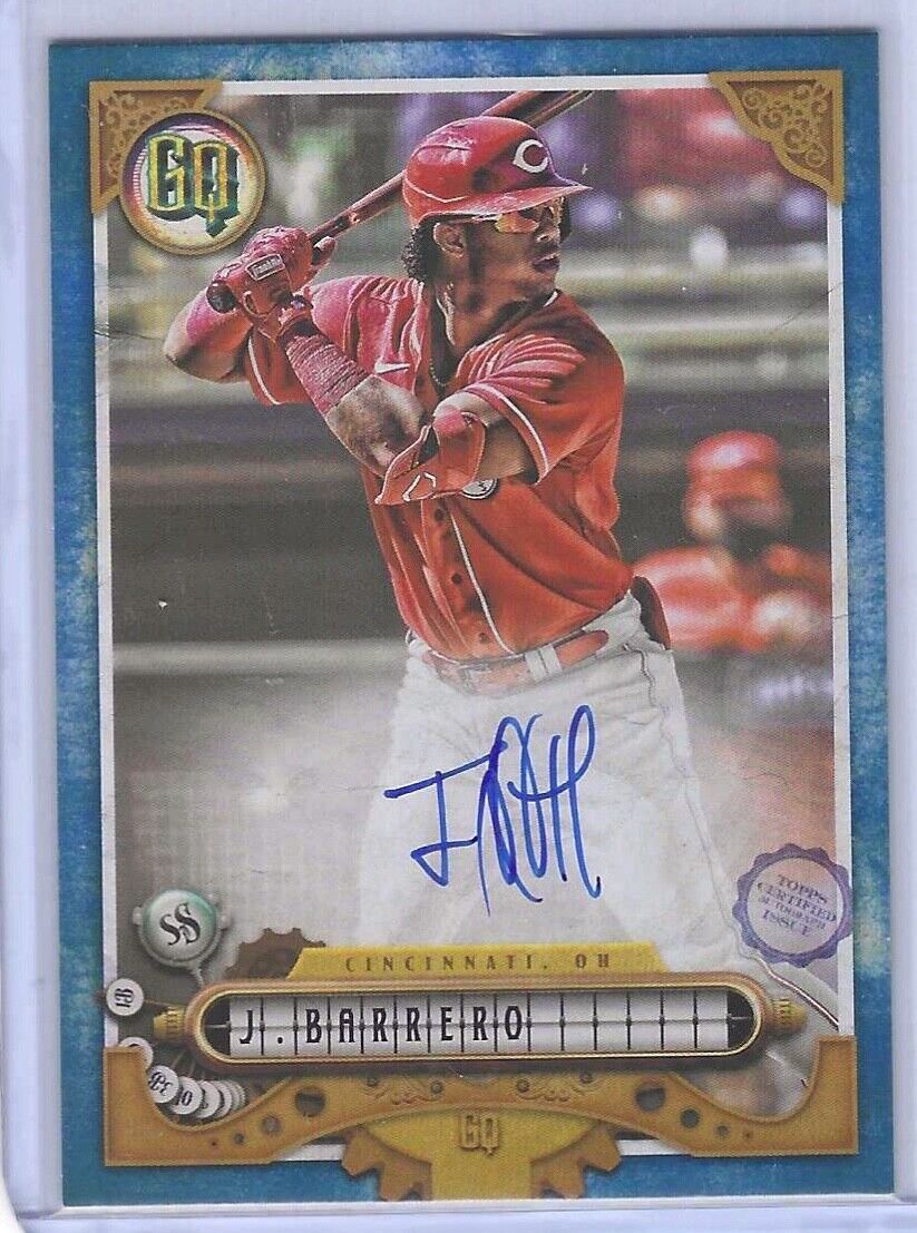 JOSE BARRERO 2022 TOPPS GYPSY QUEEN BLUE ON CARD AUTO #D 045/150