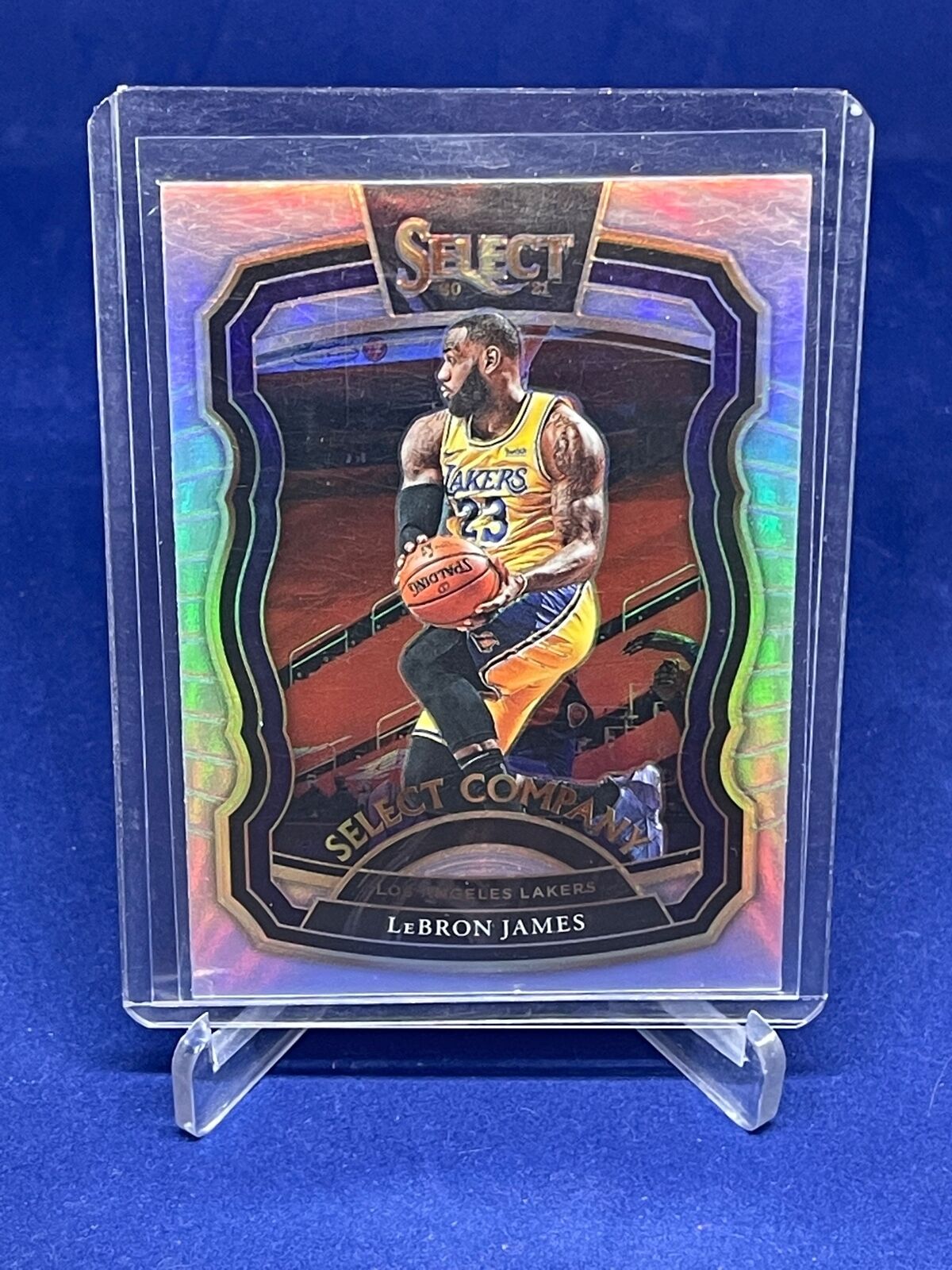 LEBRON JAMES 2020-21 PANINI SELECT SELECT COMPANY SILVER PRIZM #9