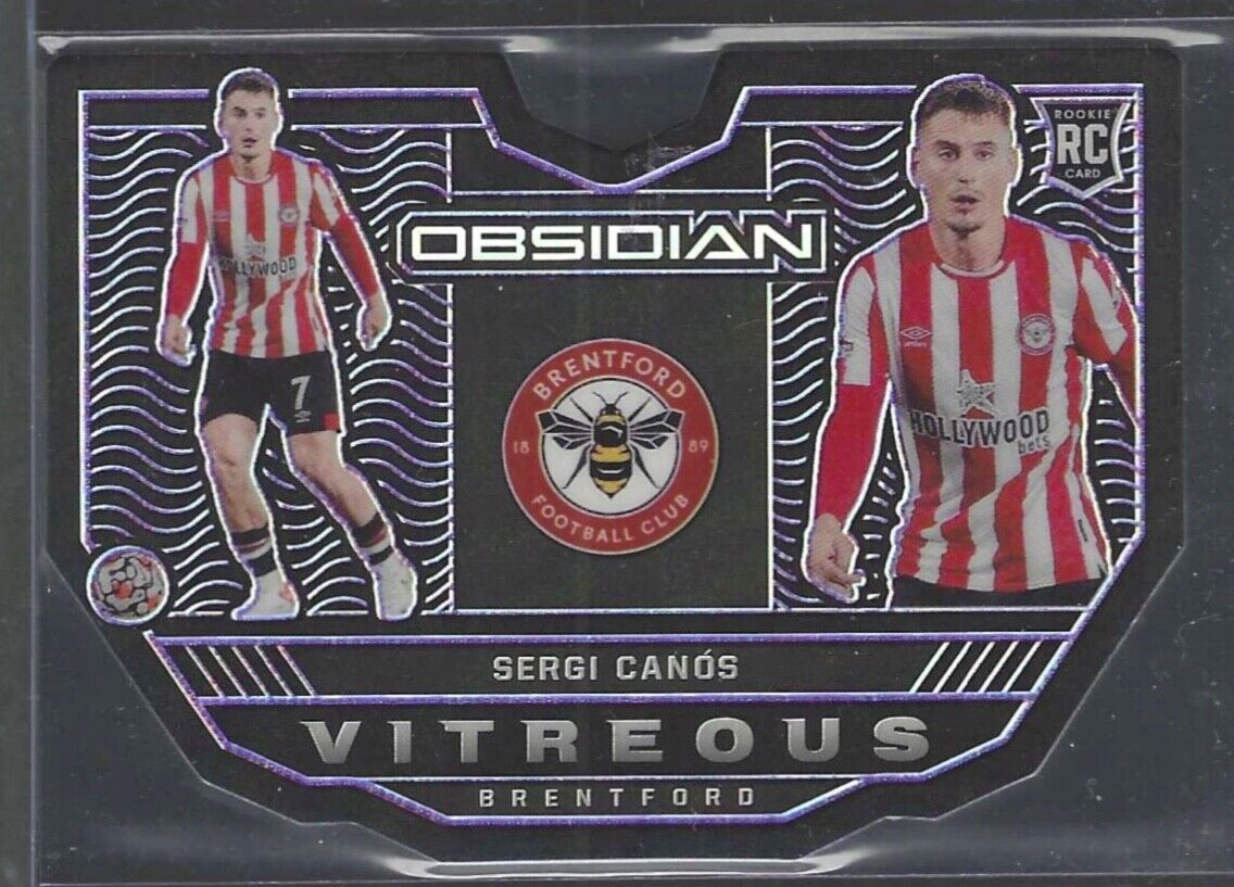 SERGI CANOS 2021-22 PANINI OBSIDIAN VITREOUS DIE CUT PURPLE ROOKIE RC #D 37/60