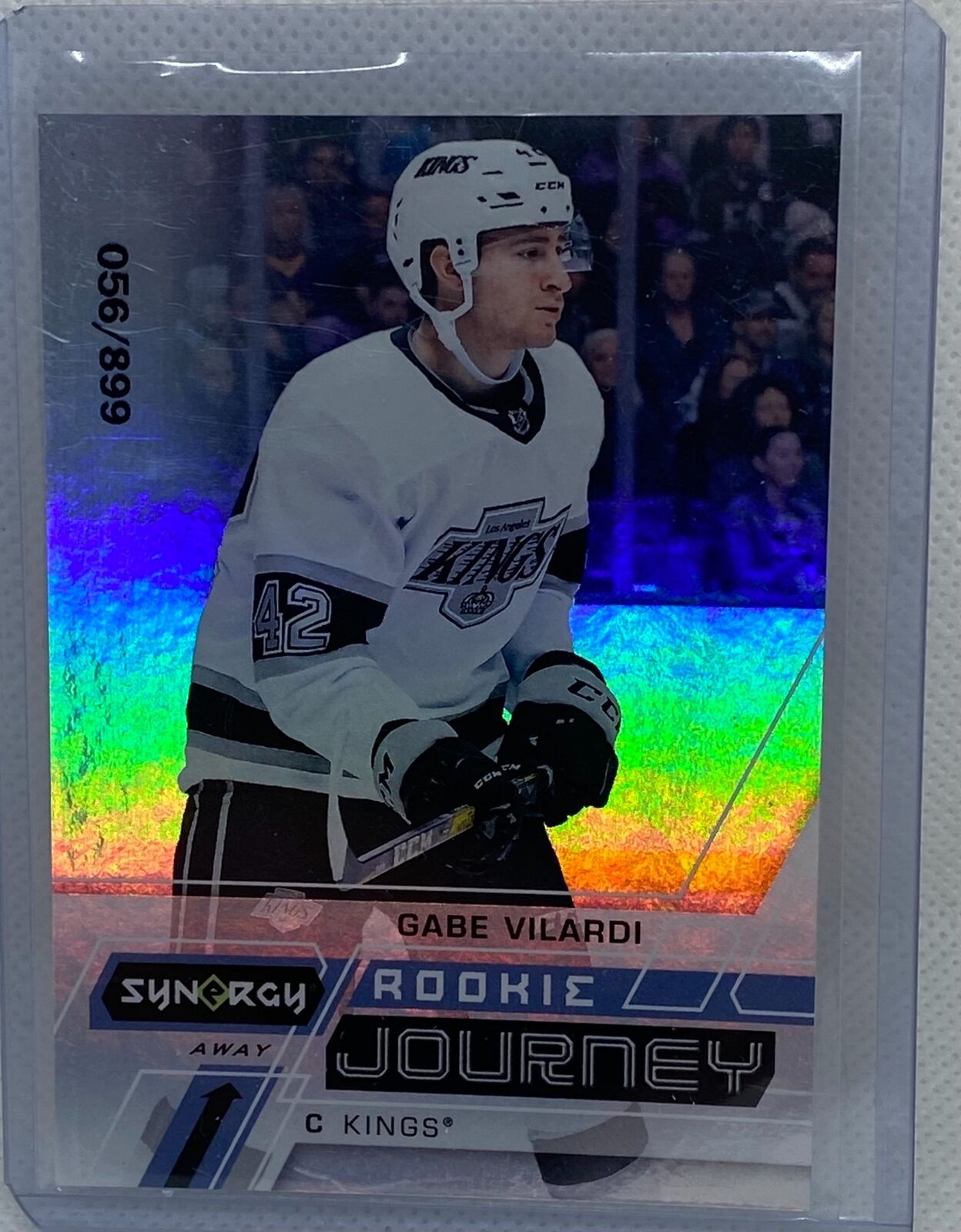 GABE VILARDI 2020-21 UPPER DECK SYNERGY AWAY ROOKIE JOURNEY RC #D /899