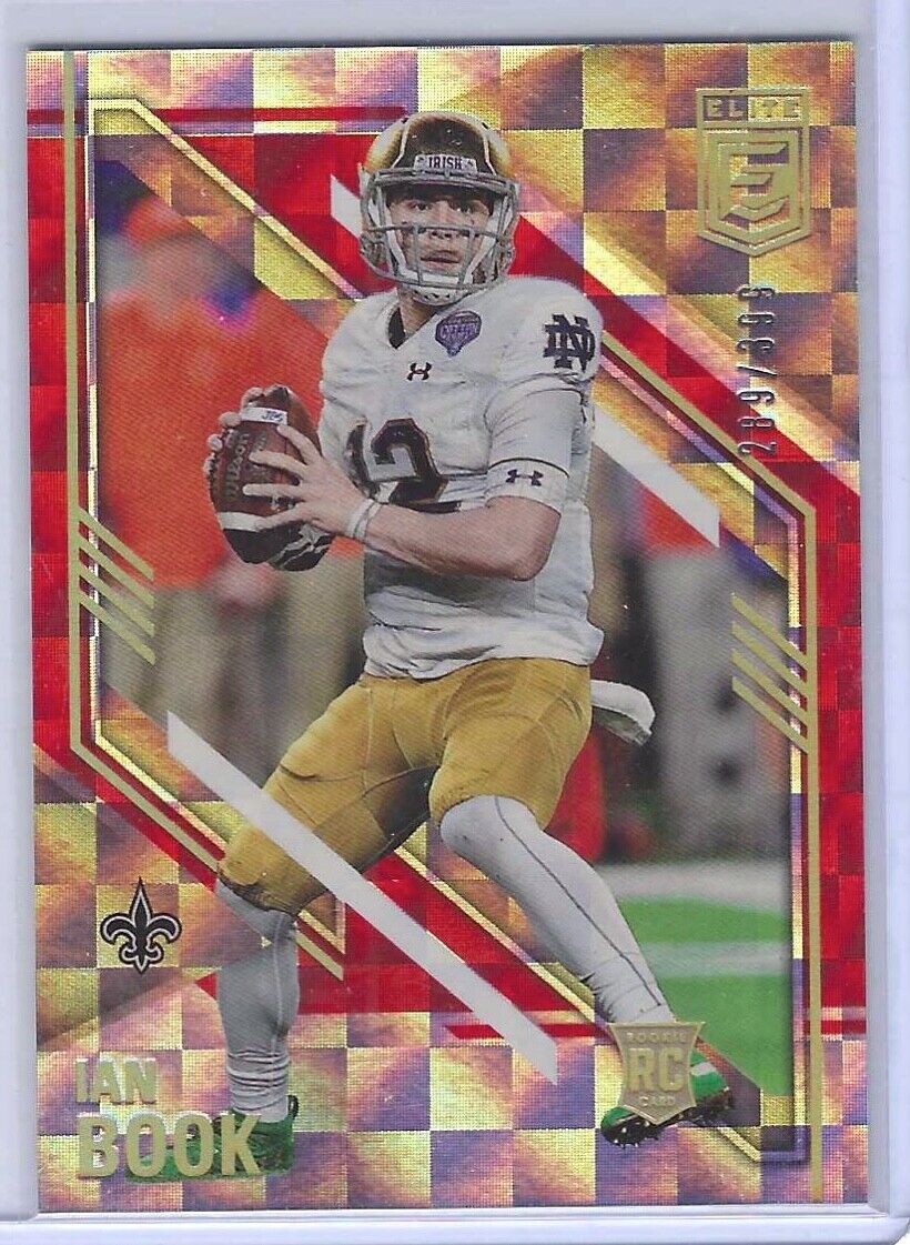 IAN BOOK 2021 PANINI DONRUSS ELITE RED CHECKERBOARD FOIL ROOKIE RC #D 289/399