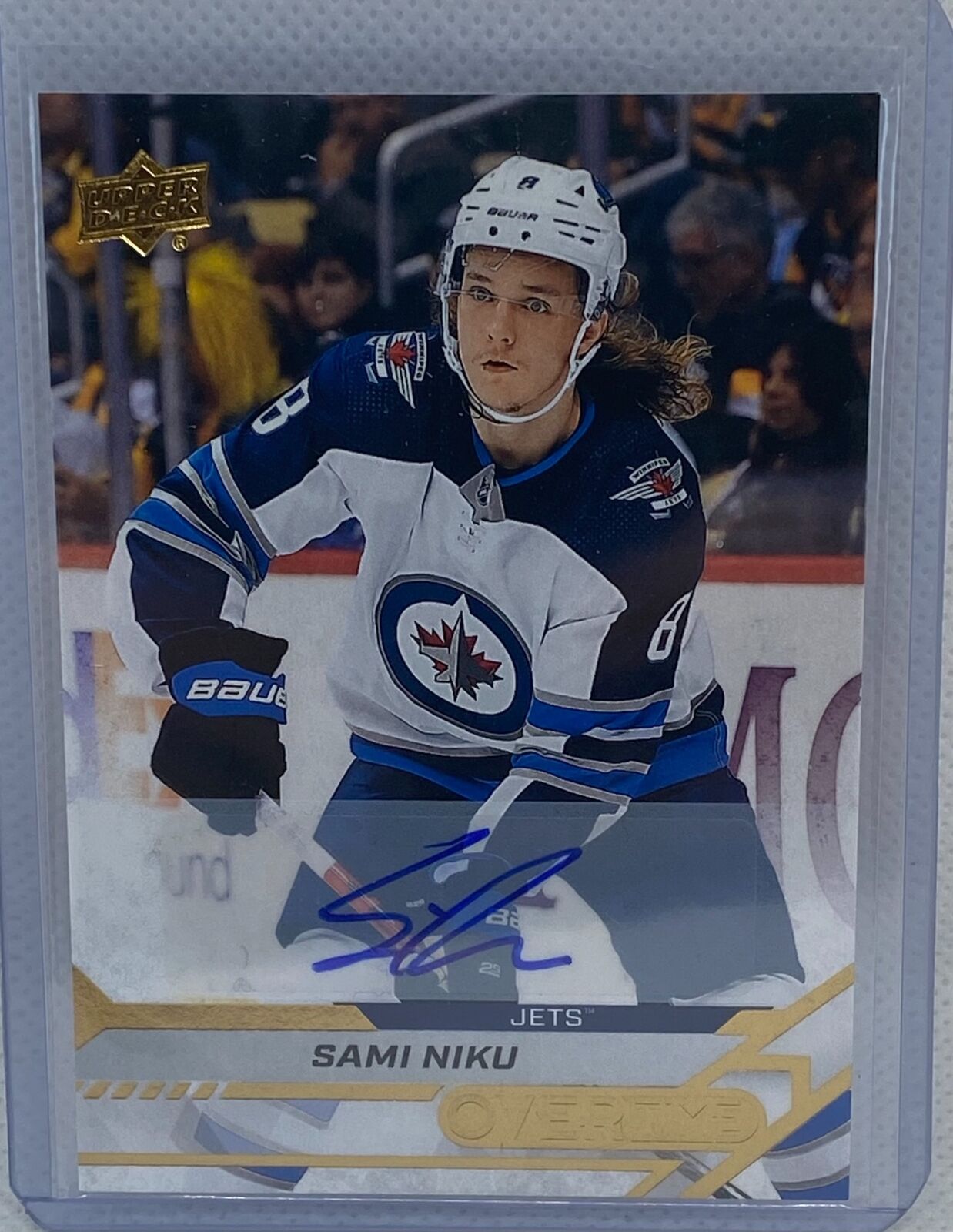 SAM NIKU 2020-21 UPPER DECK ROOKIES OVERTIME AUTO RC #84