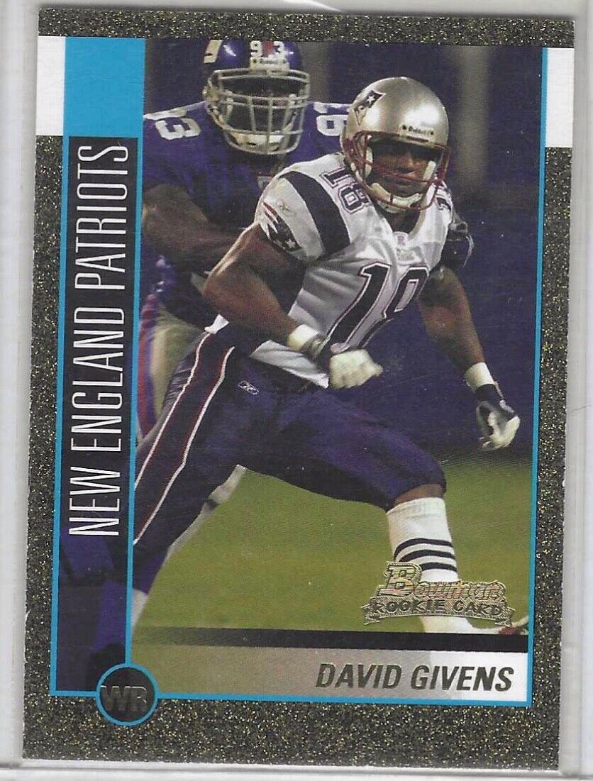DAVID GIVENS 2002 BOWMAN GOLD FOIL ROOKIE RC #D 34/50