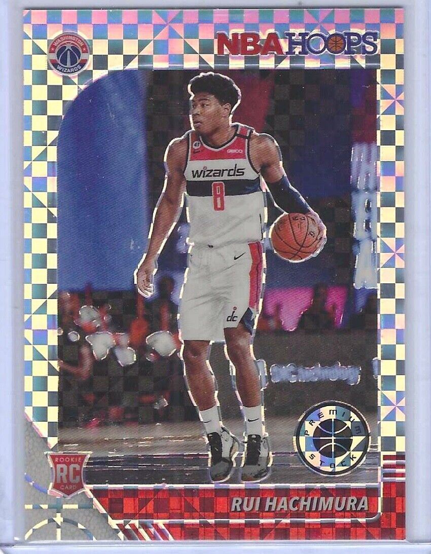 RUI HACHIMURA 2019-20 PANINI NBA HOOPS PREMIUM STOCK SILVER CHECKERBOARD RC /149