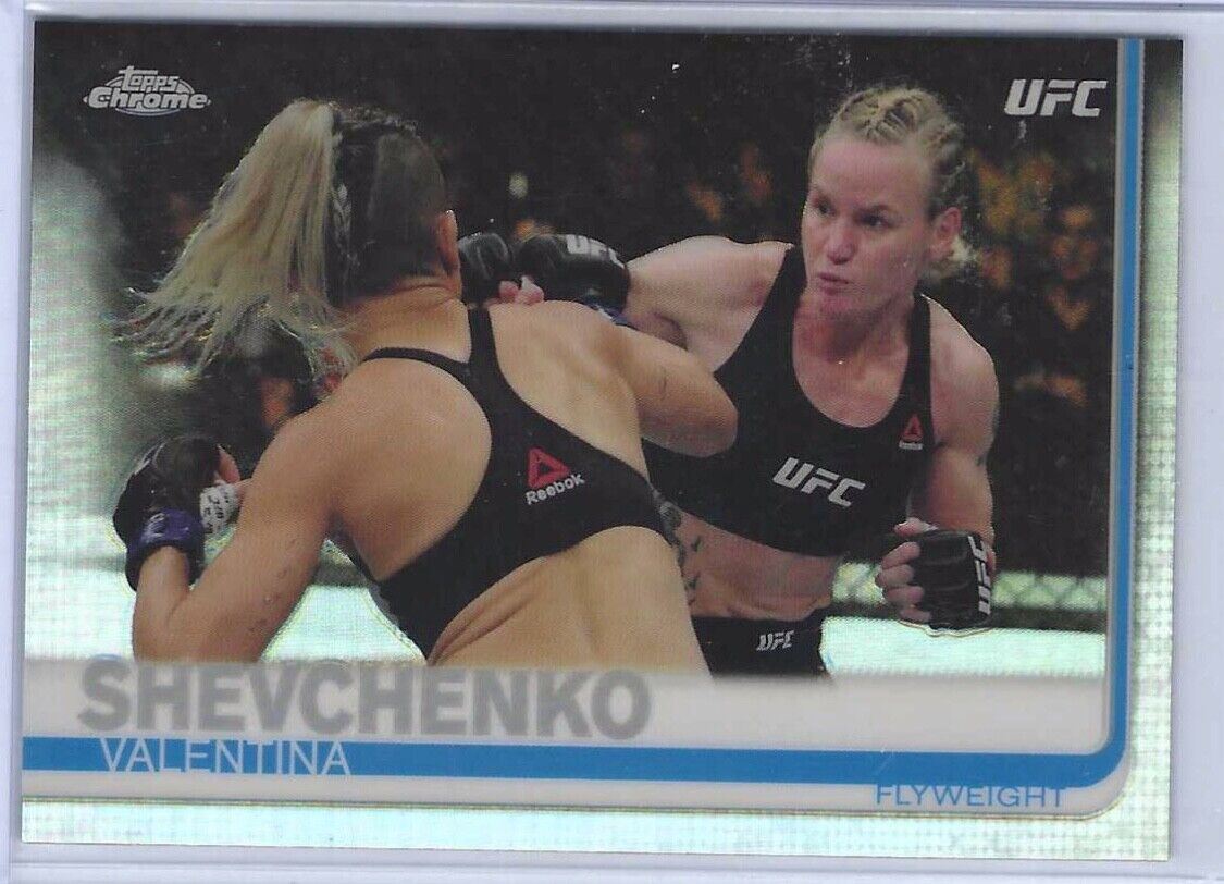 VALENTINA SHEVCHENKO 2019 TOPPS CHROME UFC FLYWEIGHT SILVER REFRACTOR #63
