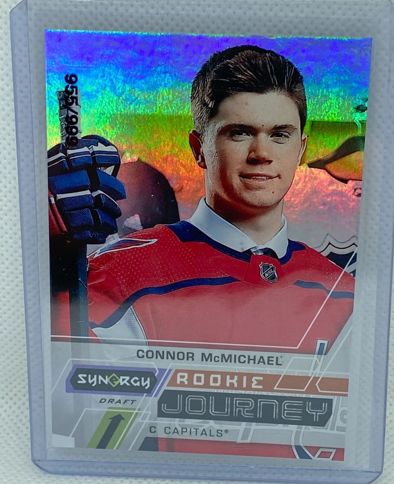 CONNOR MCMICHAEL 2020-21 UPPER DECK SYNERGY DRAFT ROOKIE JOURNEY RC #D 955/999