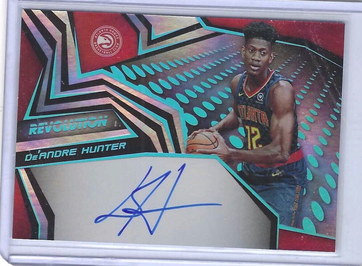 DE'ANDRE HUNTER 2019-20 PANINI REVOLUTION INFINITE ROOKIE AUTO RC #D 16/25