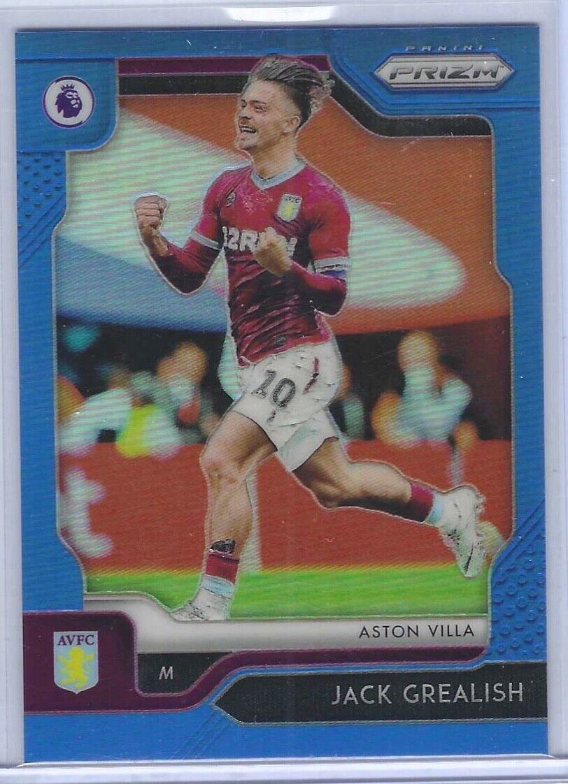 JACK GREALISH 2019-20 PANINI PRIZM EPL LIGHT BLUE PRIZM RC #D 120/199