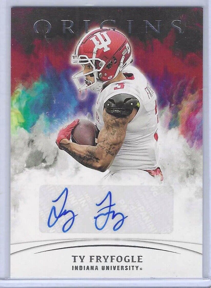 TY FRYFOGLE 2021 PANINI CHRONICLES ORIGINS COWBOYS INDIANA ROOKIE AUTO RC