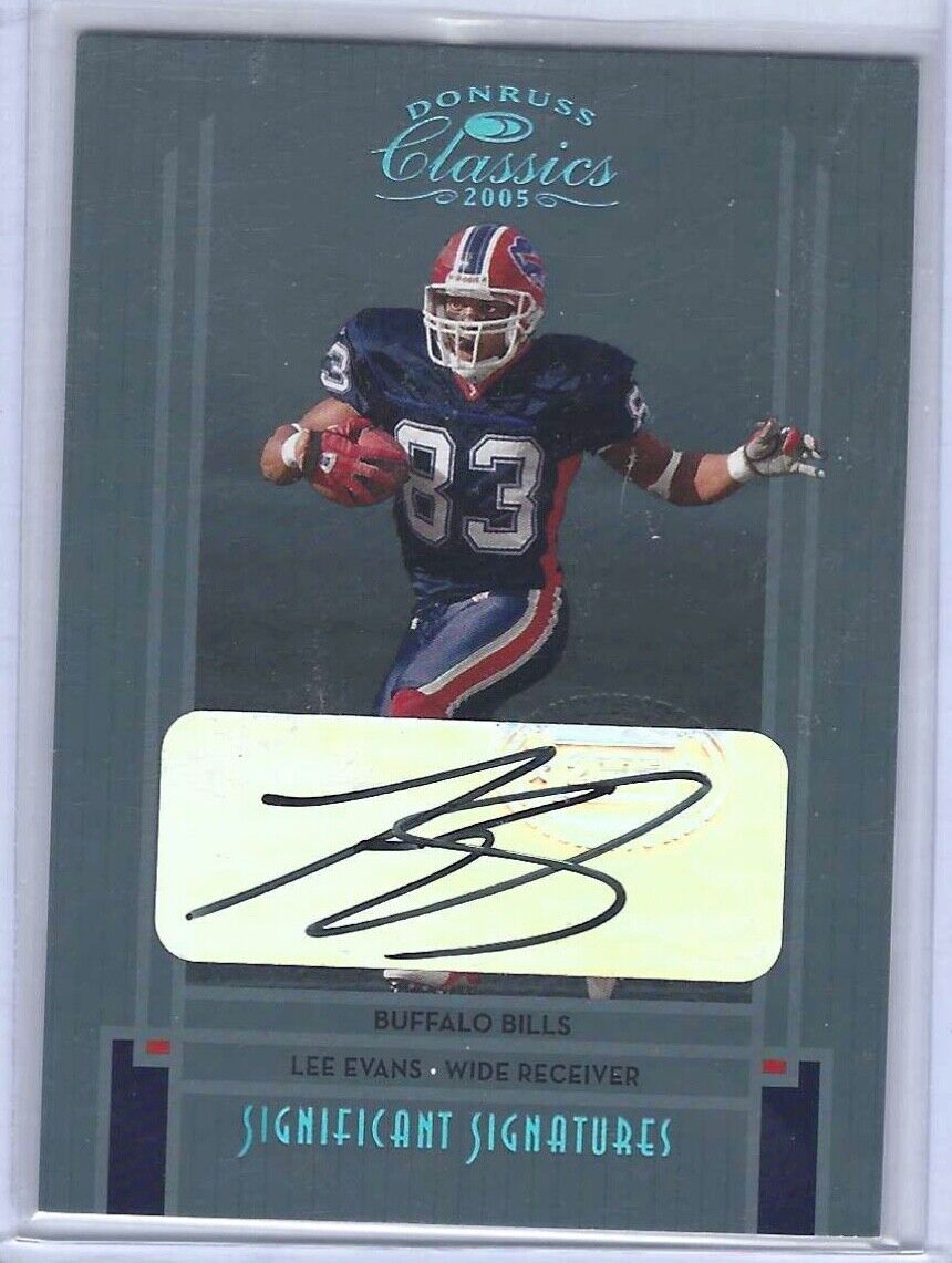 LEE EVANS 2009 DONRUSS CLASSICS PLATINUM SIGNIFICANT SIGNATURES AUTO #D 3/10