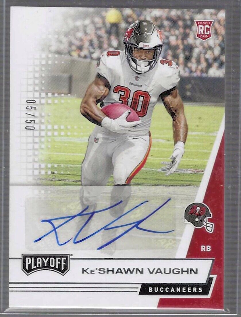 KE'SHAWN VAUGHN 2020 PANINI PLAYOFF ROOKIE VARIATION AUTO RC #D 05/50