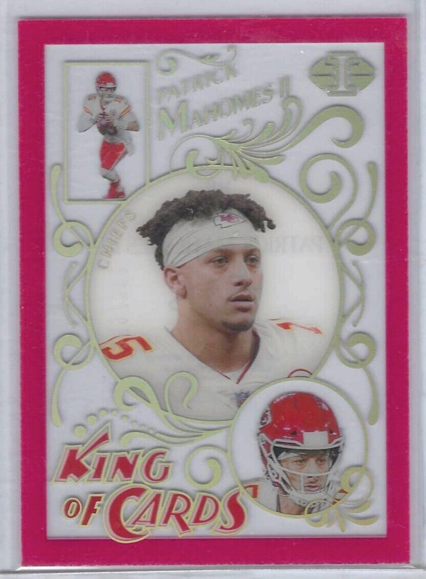 PATRICK MAHOMES II 2021 PANINI ILLUSIONS KING OF CARDS ACETATE RED #D 359/399