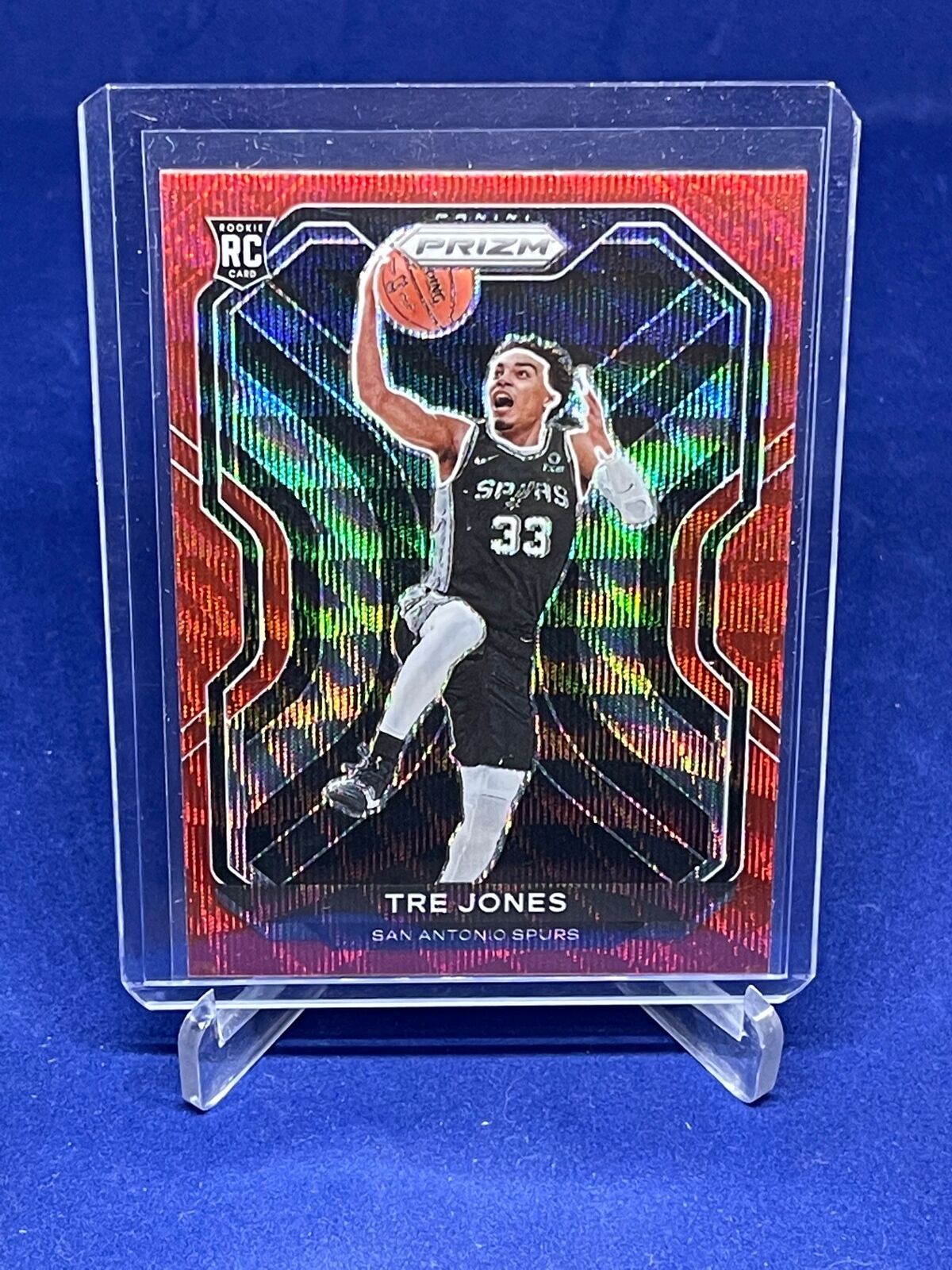 TRE JONES 2020-21 PANINI PRIZM RED RUBY WAVE PRIZM ROOKIE RC #291