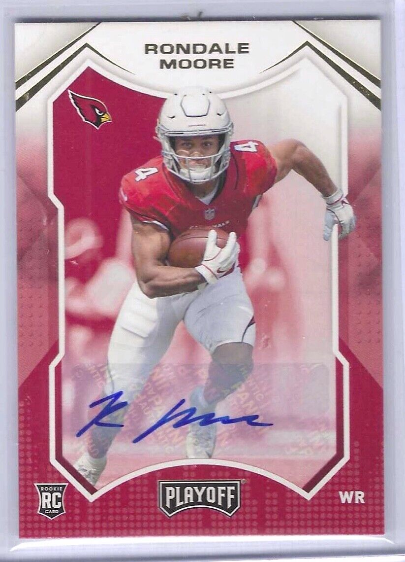 RONDALE MOORE 2021 PANINI PLAYOFF ROOKIE AUTO RC #216