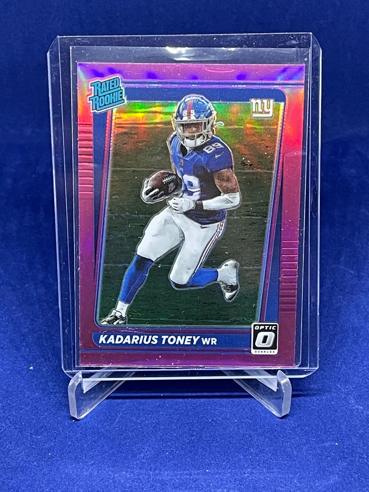 KADARIUS TONEY 2021 PANINI DONRUSS OPTIC RATED ROOKIE PINK PRIZM RC