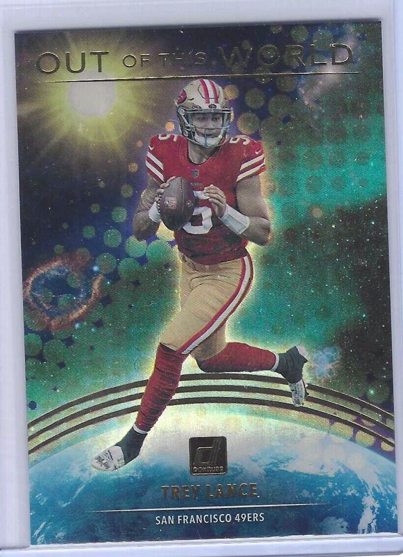 TREY LANCE 2021 PANINI DONRUSS OUT OF THIS WORLD ROOKIE RC #OTW-TLA