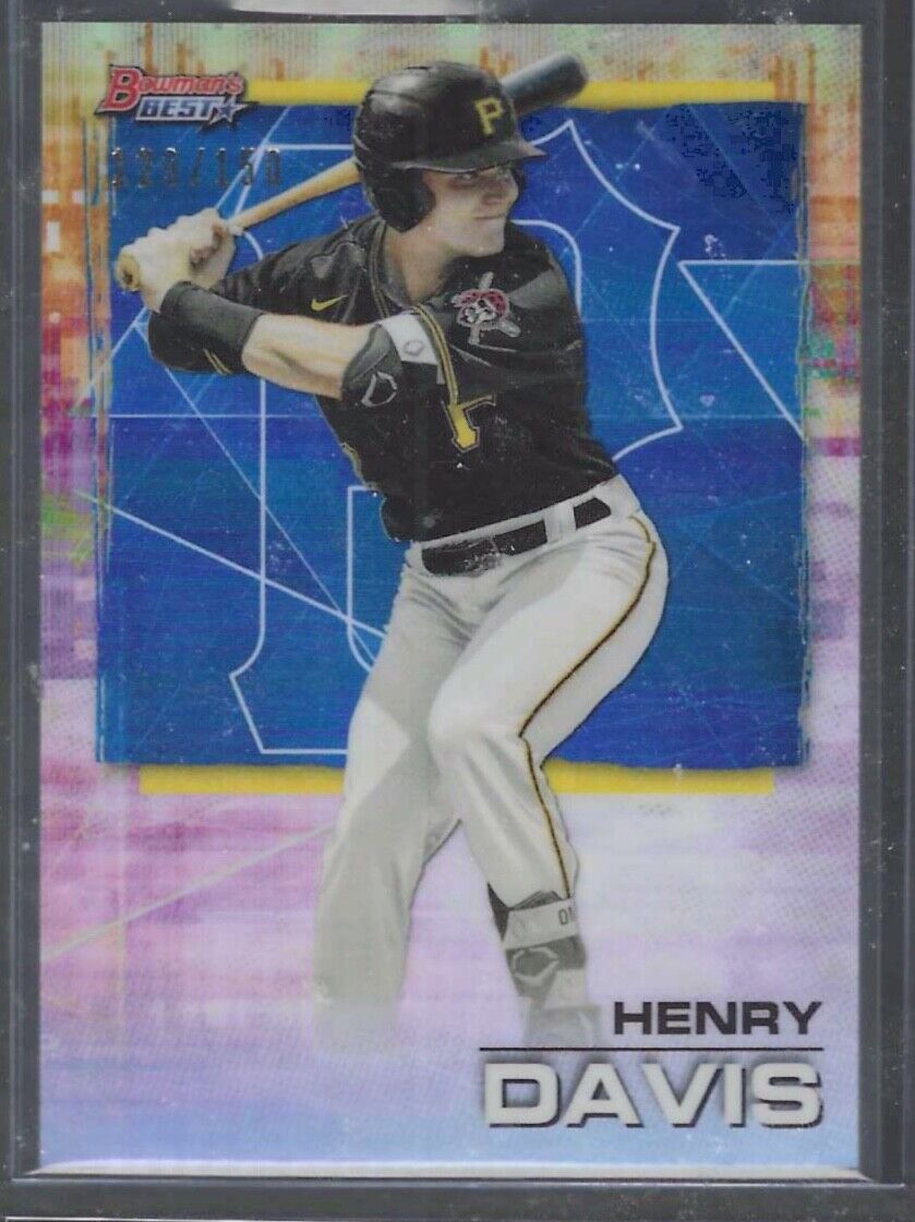 HENRY DAVIS 2021 BOWMANS BEST BLUE REFRACTOR PROSPECT #D 129/150