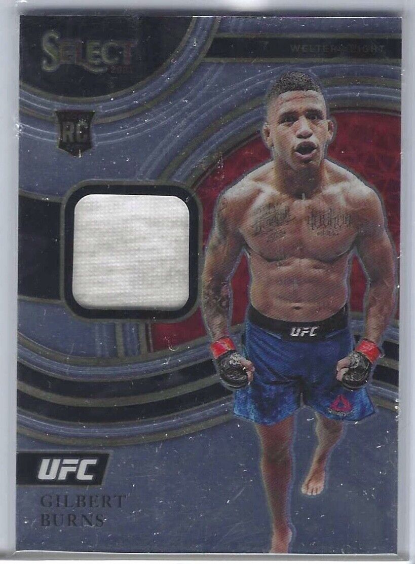 GILBERT BURNS 2021 PANINI SELECT UFC WELTERWEIGHT PATCH #D 130/149