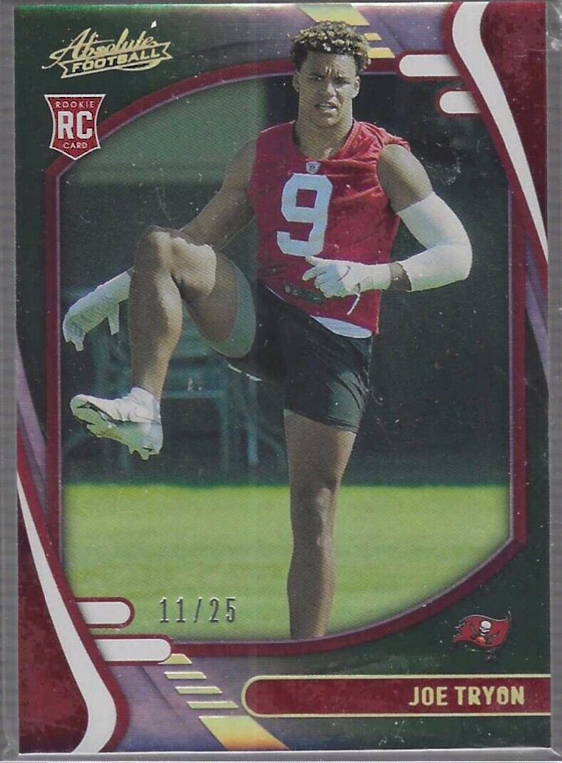 JOE TRYON 2021 PANINI ABSOLUTE GREEN FOIL ROOKIE RC #D 11/25