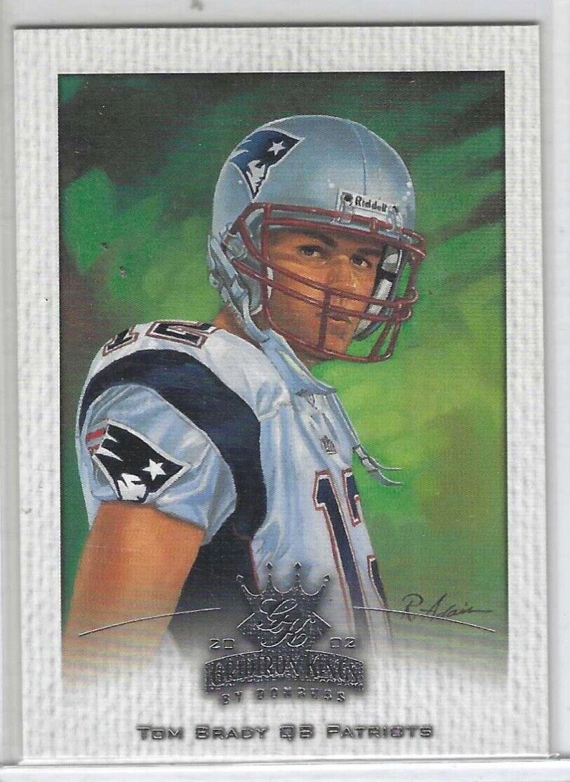 TOM BRADY 2002 DONRUSS GRIDIRON KINGS CROWNING MOMENT #55