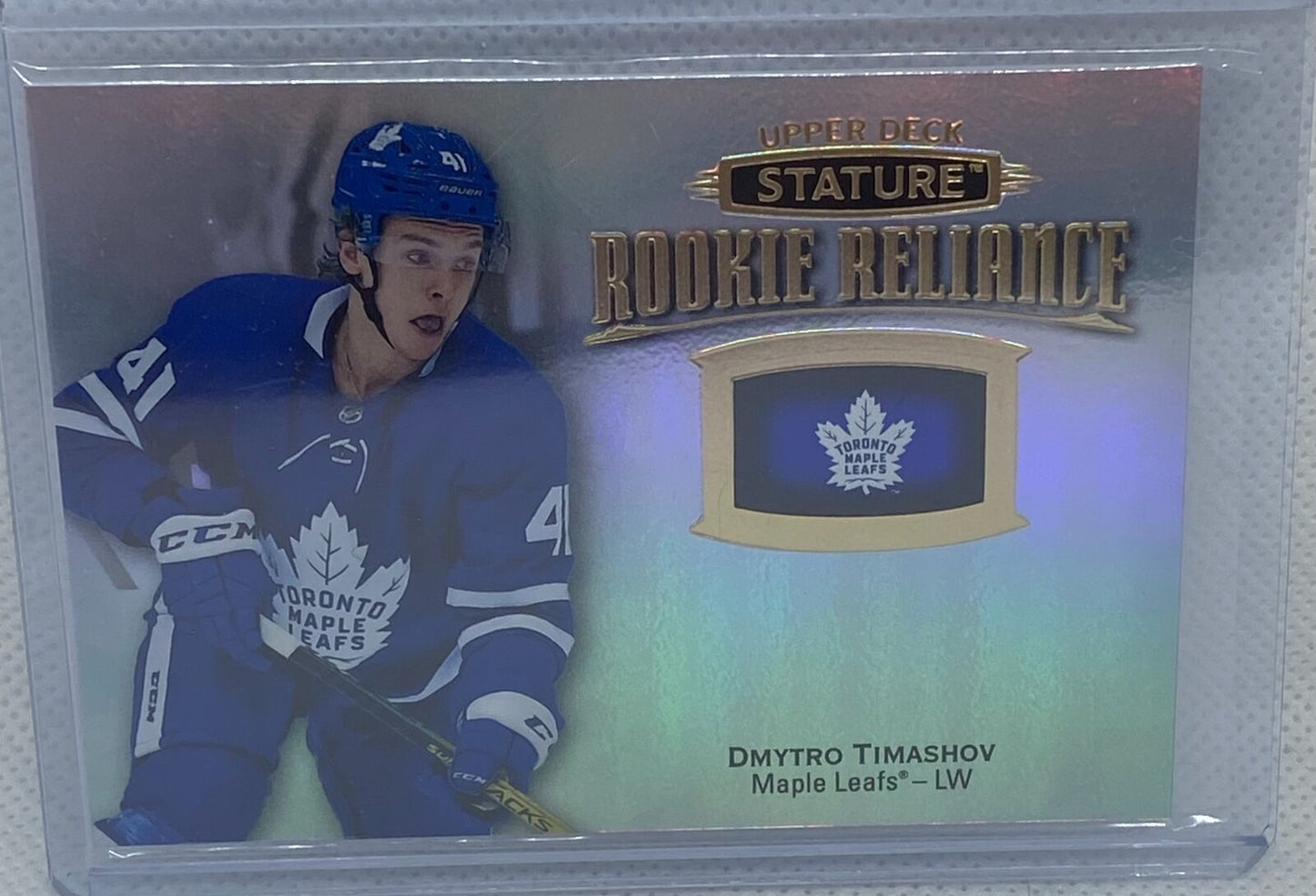 DMYTRO TIMASHOV 2019-20 UPPER DECK STATURE ROOKIE RELIANCE RC #RR-34
