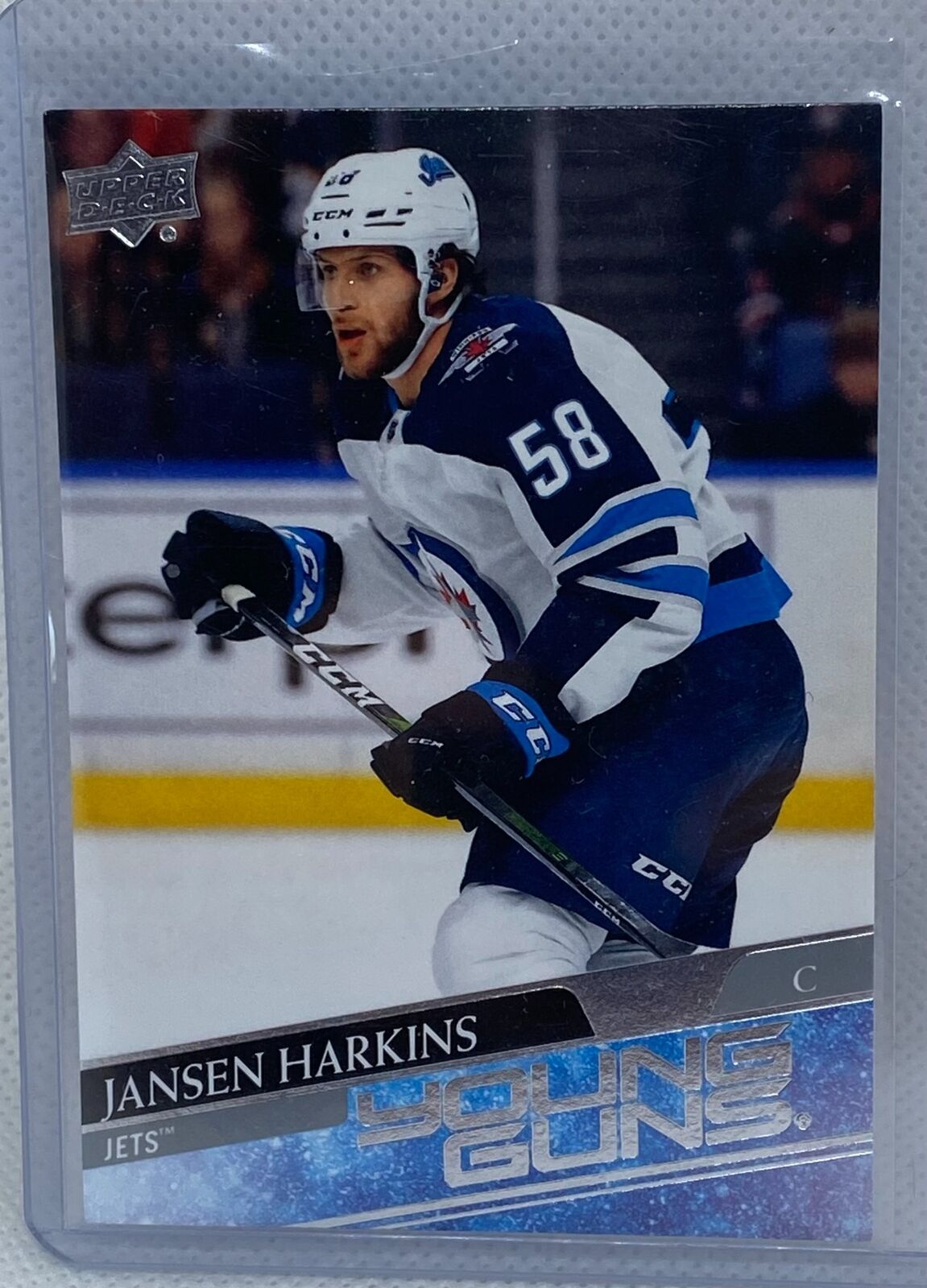 JANSEN HARKINS 2020-21 UPPER DECK SERIES 1 YOUNG GUNS ROOKIE RC #229