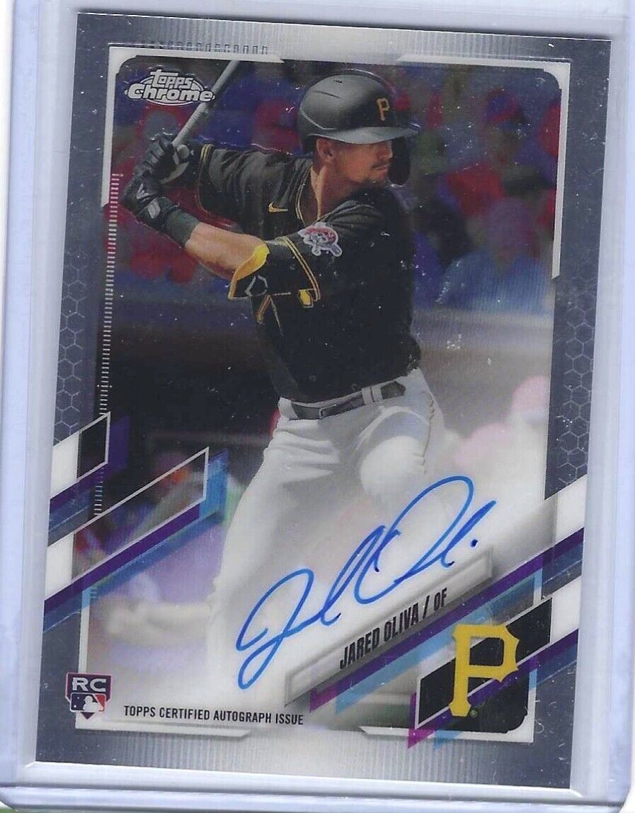 JARED OLIVA 2021 TOPPS CHROME ROOKIE AUTO RC #RA-JOL