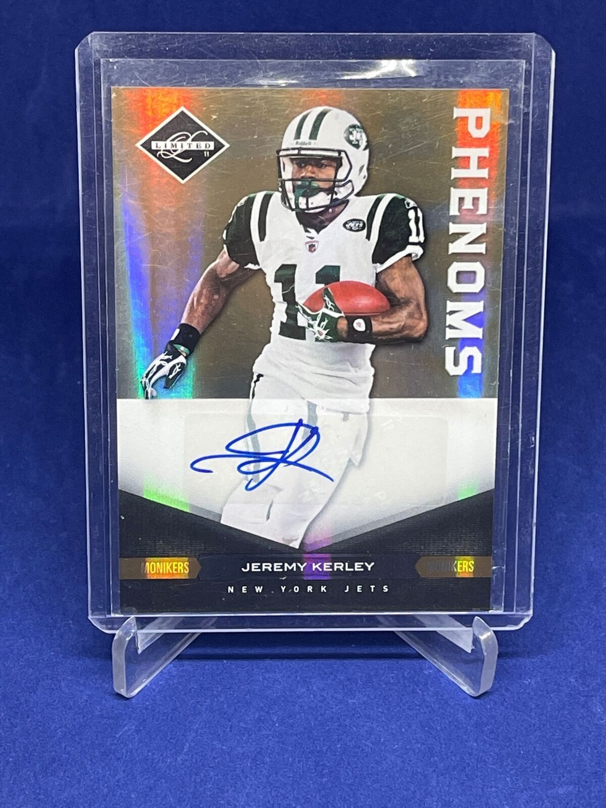 JEREMY KERLEY 2011 PANINI LIMITED PHENOMS GOLD AUTO ROOKIE RC #D 7/25