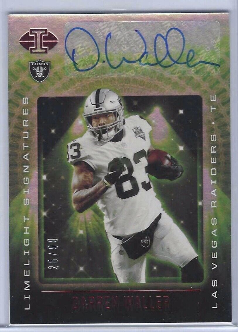 DARREN WALLER 2021 PANINI ILLUSIONS LIMELIGHT SIGNATURES AUTO #D 28/99