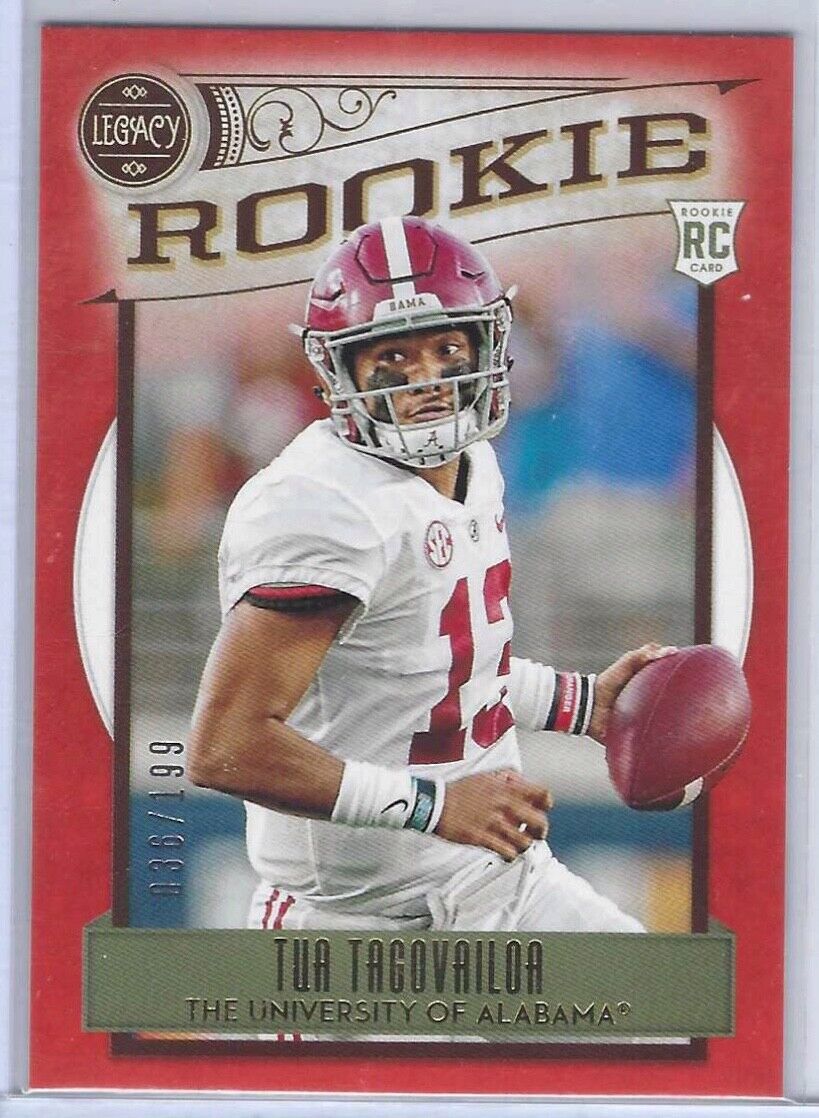 TUA TAGOVAILOA 2020 PANINI LEGACY ORANGE ROOKIE RC #D 036/199