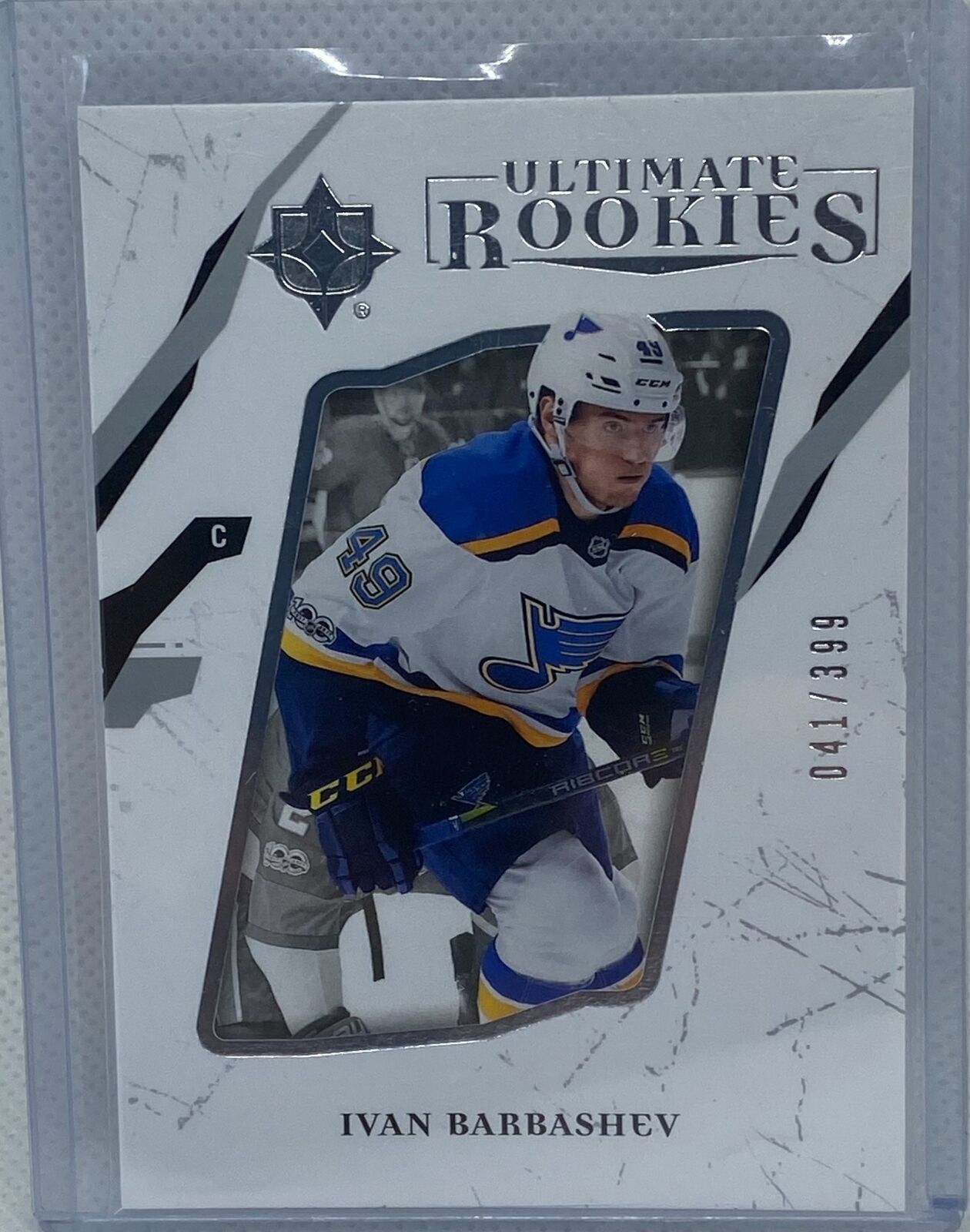 IVAN BARBASHEV 2017-18 ULTIMATE COLLECTION ROOKIES WHITE RC #D 41/399