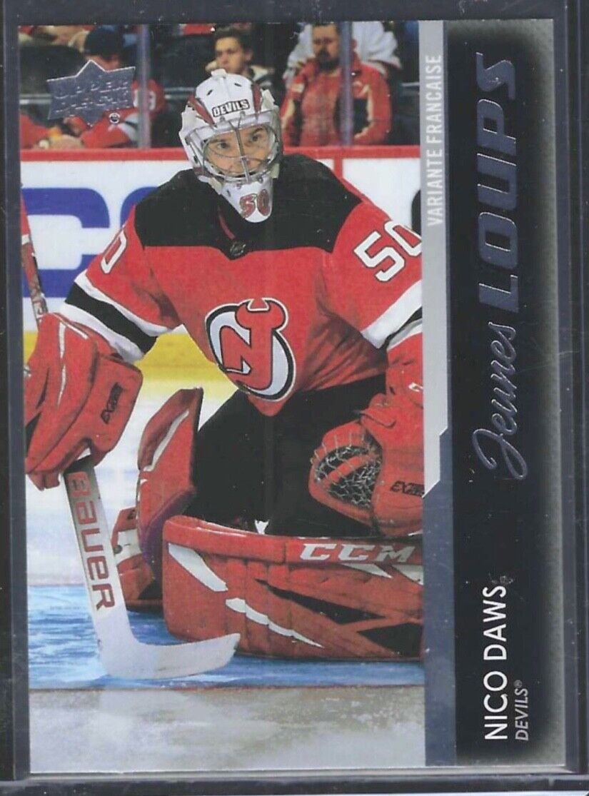 NICO DAWS 2021-22 UPPER DECK EXTENDED FRENCH JEUNES LOUPS YOUNG GUNS RC #748