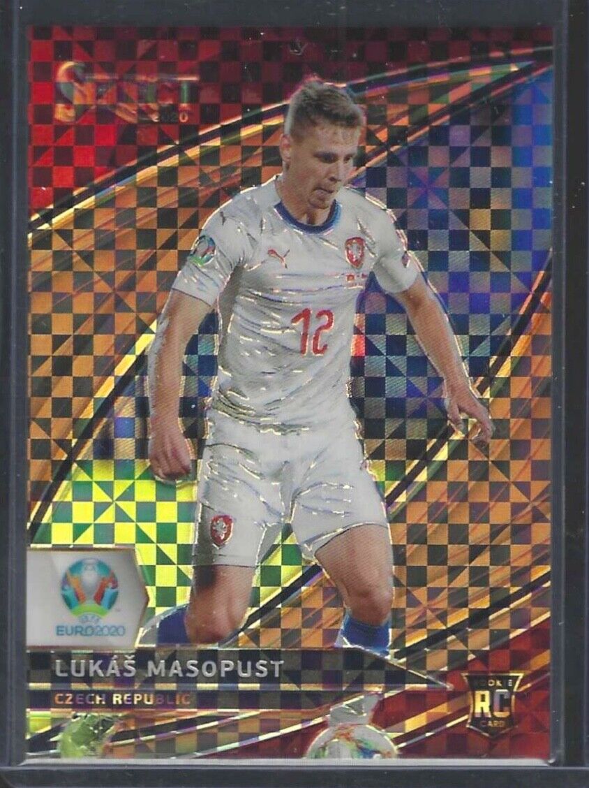 LUKAS MASOPUST 2020-21 PANINI SELECT FIELD LEVEL BRONZE CHECKERBOARD RC #D /49