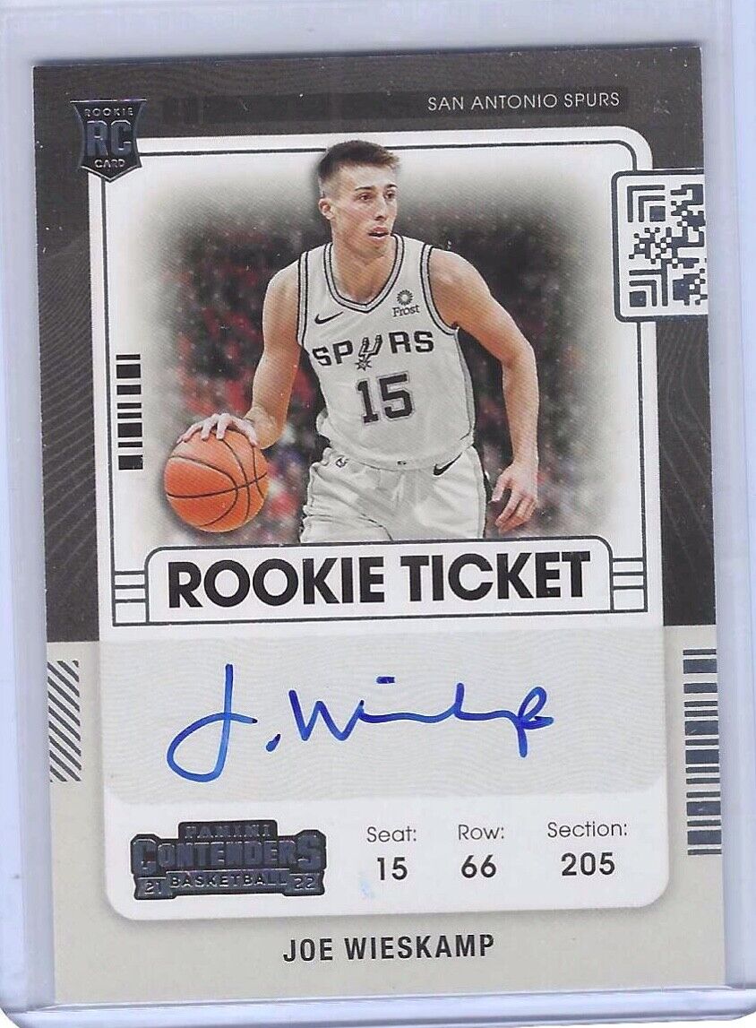 JOE WIESKAMP 2021-22 PANINI CONTENDERS ROOKIE TICKET AUTO RC #145
