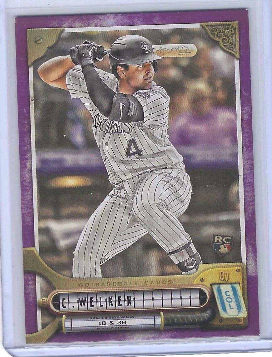COLTON WEKLER 2022 TOPPS GYPSY QUEEN PURPLE ROOKIE RC #D 75/75