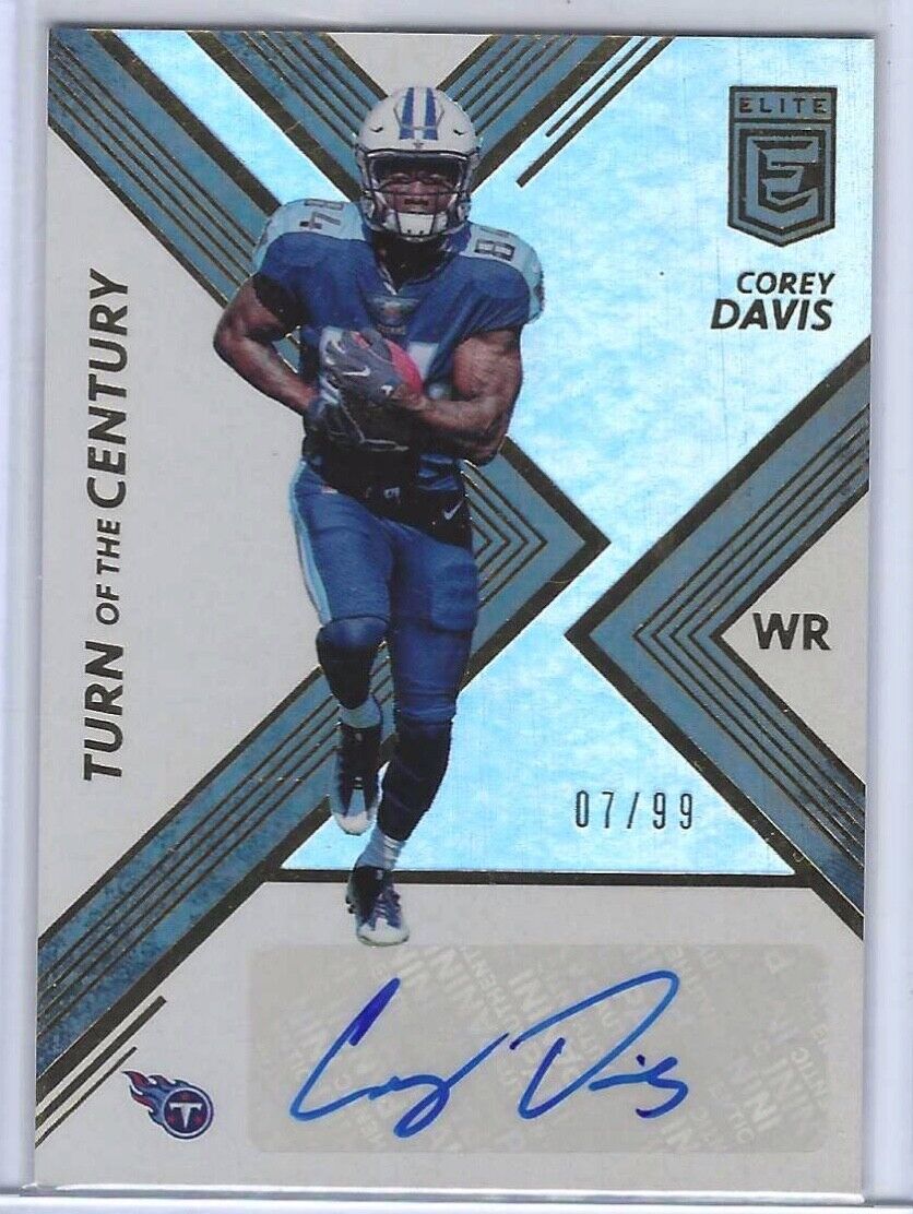 COREY DAVIS 2017 PANINI DONRUSS ELITE TURN OF THE CENTURY AUTO RC #D 07/99