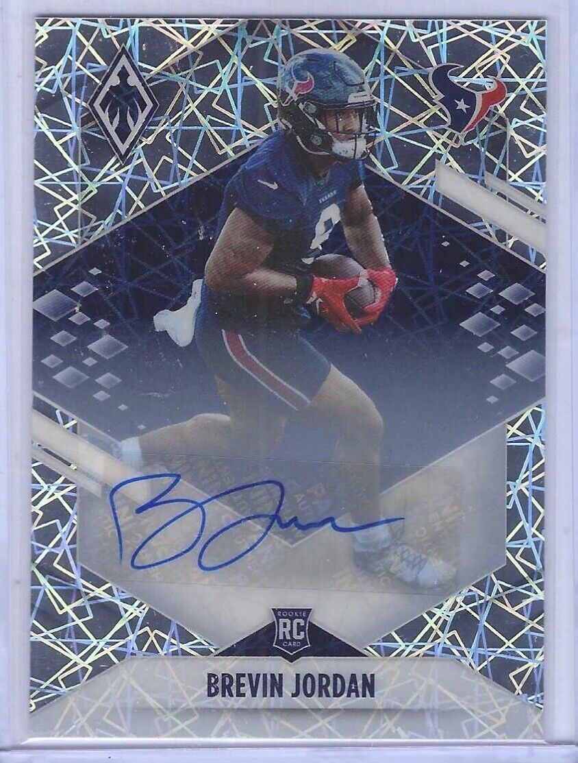 BREVIN JORDAN 2021 PANINI PHOENIX SILVER LAZER PRIZM ROOKIE AUTO RC #D 78/99
