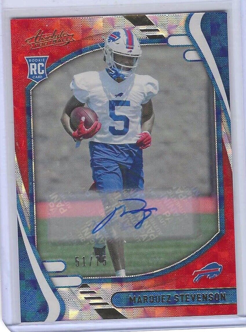 MARQUEZ STEVENSON 2021 PANINI ABSOLUTE ORANGE CHECKERBOARD ROOKIE AUTO RC #D /75