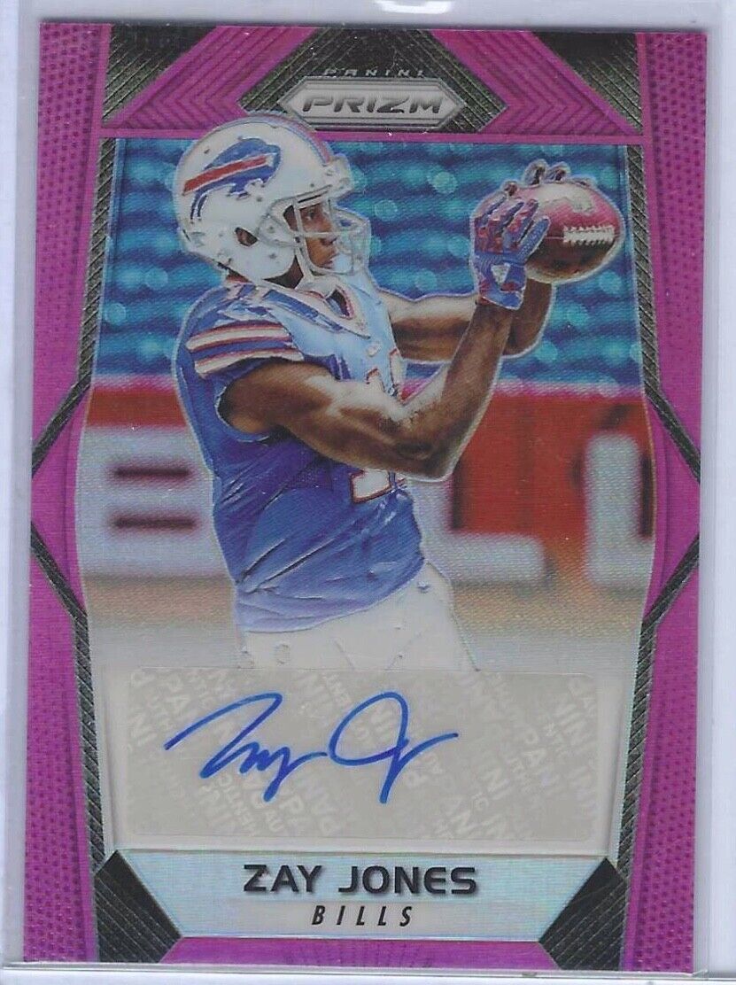 ZAY JONES 2017 PANINI PRIZM PINK PRIZM ROOKIE AUTO RC #RA-ZJ